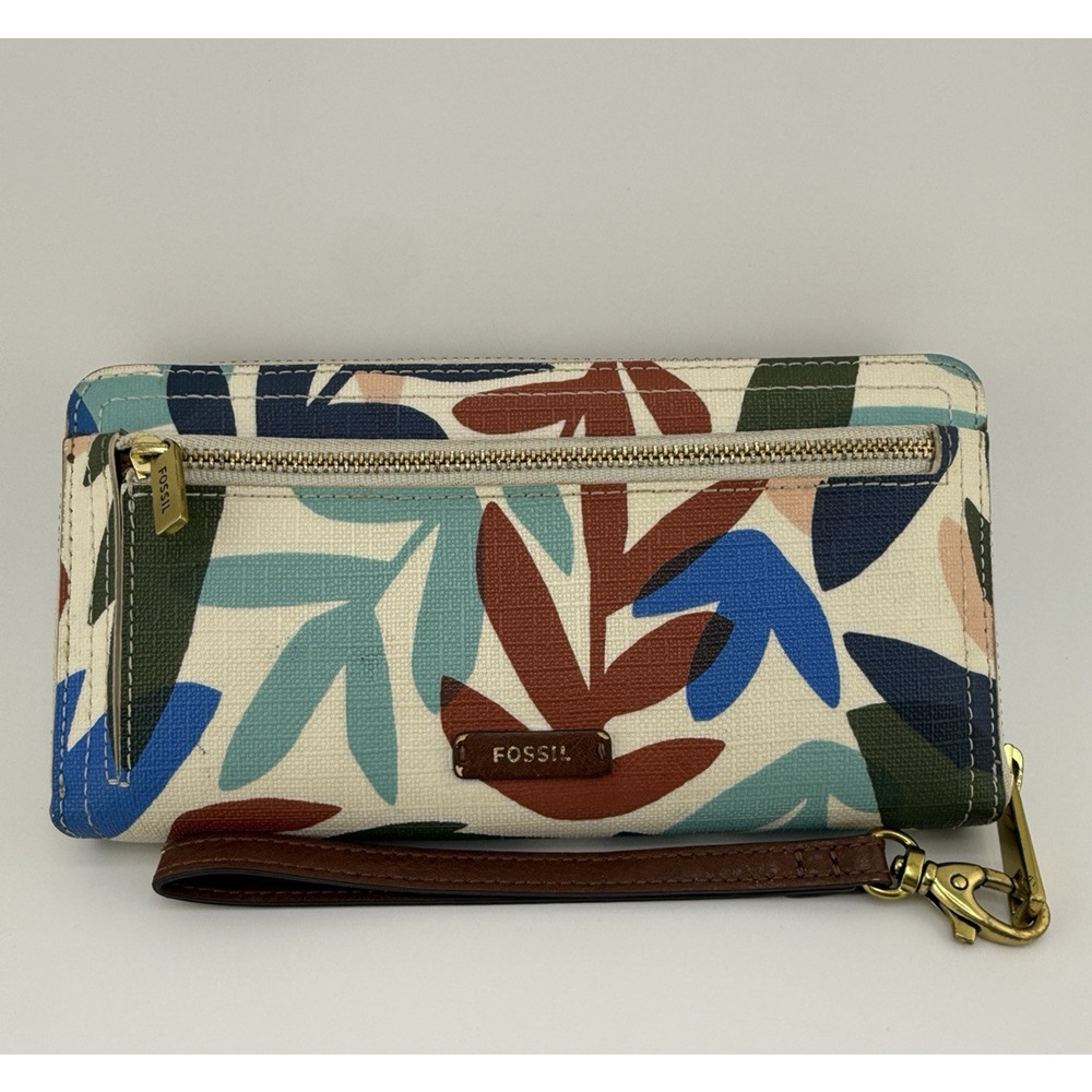 Fossil Rachel Multicolor Clutch‎ Wallet Wristlet EUC